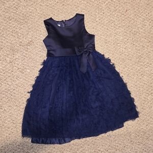 Elegant Navy Blue Kids Dress